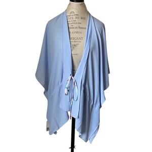 SiMi Baby Blue Cinch Waist Swimsuit Coverup One Size NWT